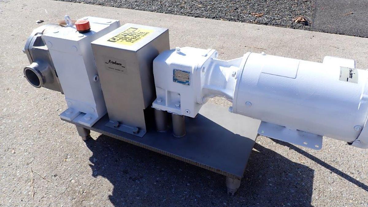 Used Fristam FKL50 SS Positive Displacement Pump, 3 In. Ports