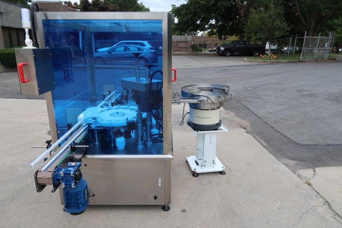Used Metica Automatic Filling Line, up to 16 Oz. Bottles
