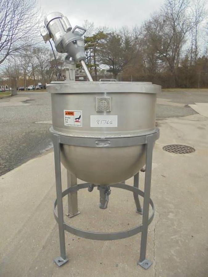 Used 60 Gallon Toronto Coppersmithing Mix Kettle, 100 PSI Jacket