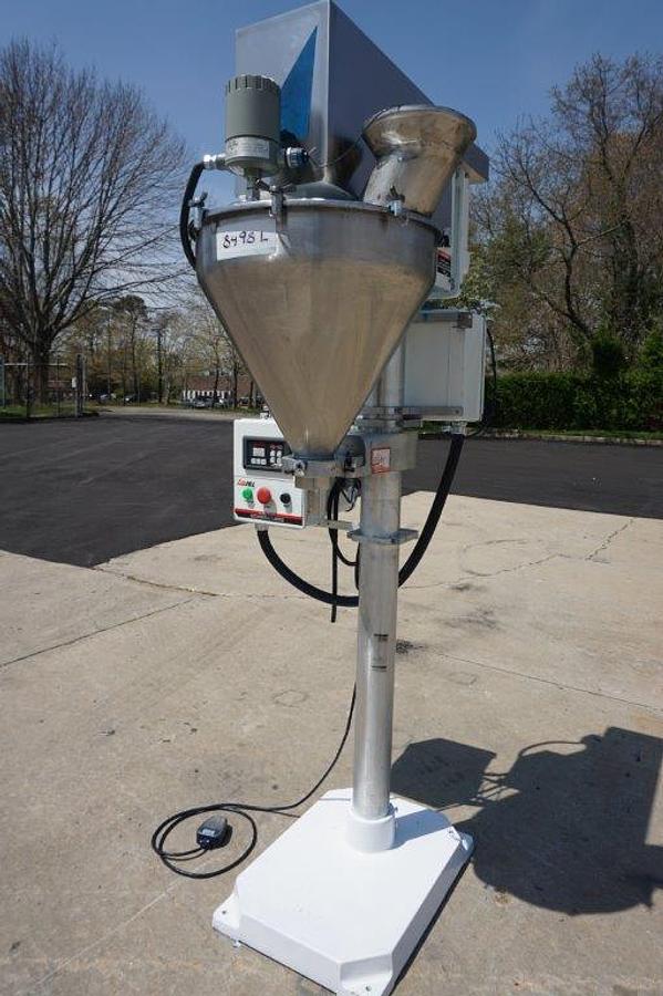 Used All Fill Single Auger Powder Filler, Foot Switch Actuated Dual Motor