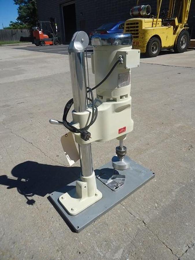 Used Swanmatic 49PC Bench Top Semi-Automatic Capper, Single Phase