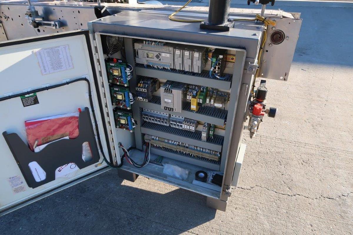 Used PCM 3-Sided Automatic Pressure Sensitive Labeler, with Coder