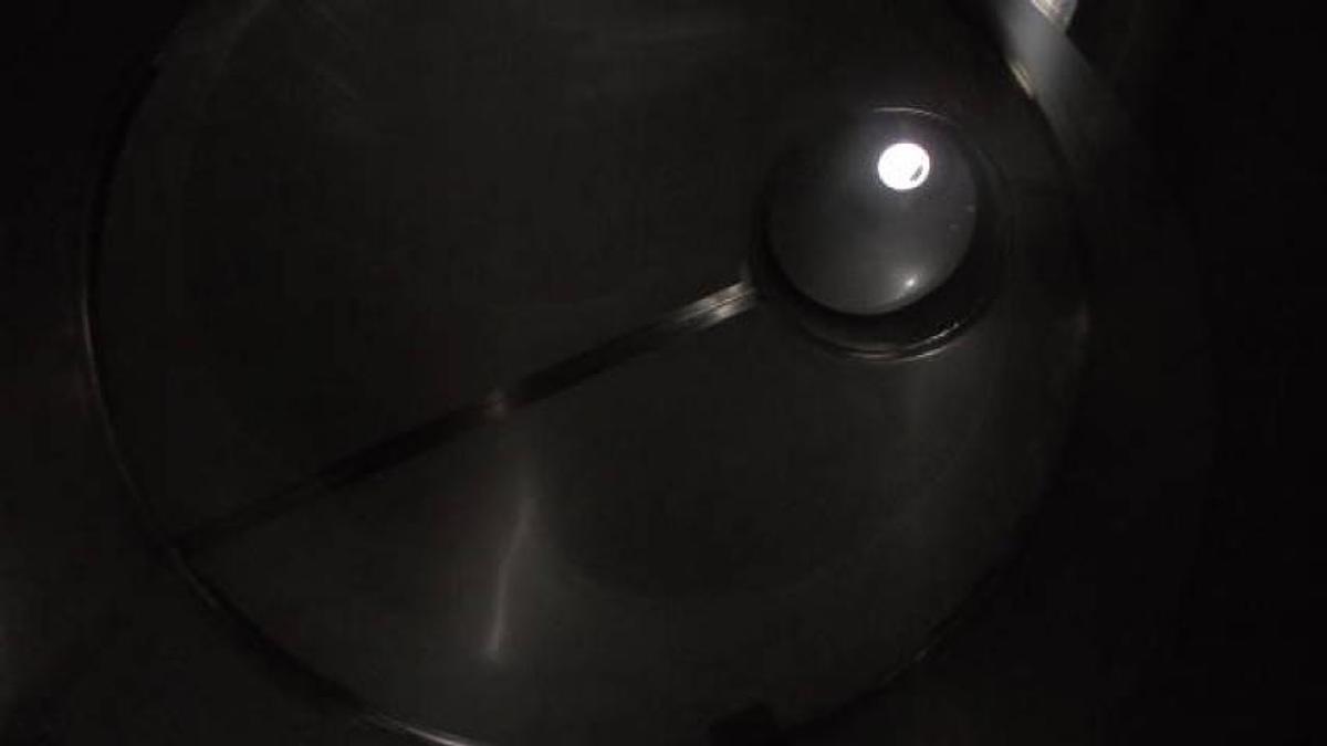 Used 1,500 Gal Mueller Stainless Steel Vertical Dimple Jacketed Sanitary Tank, 200 PSI Jacket