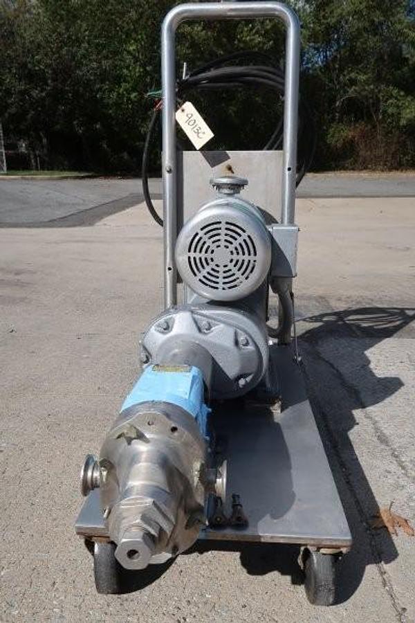 Used Waukesha 15 SS Positive Displacement Pump, Portable