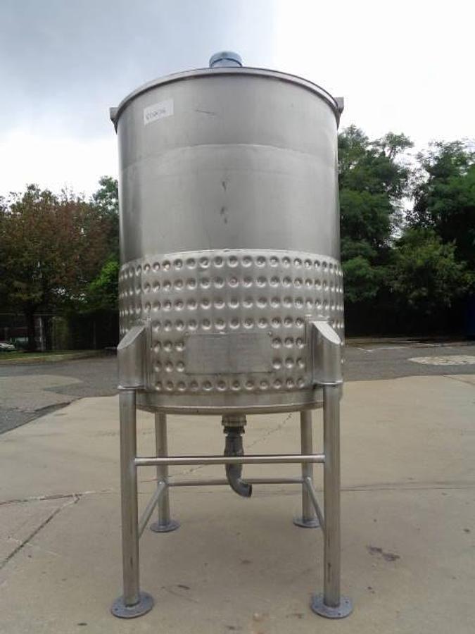Used 225 Gallon Cora Stainless Dimple Jacketed Mix Tank
