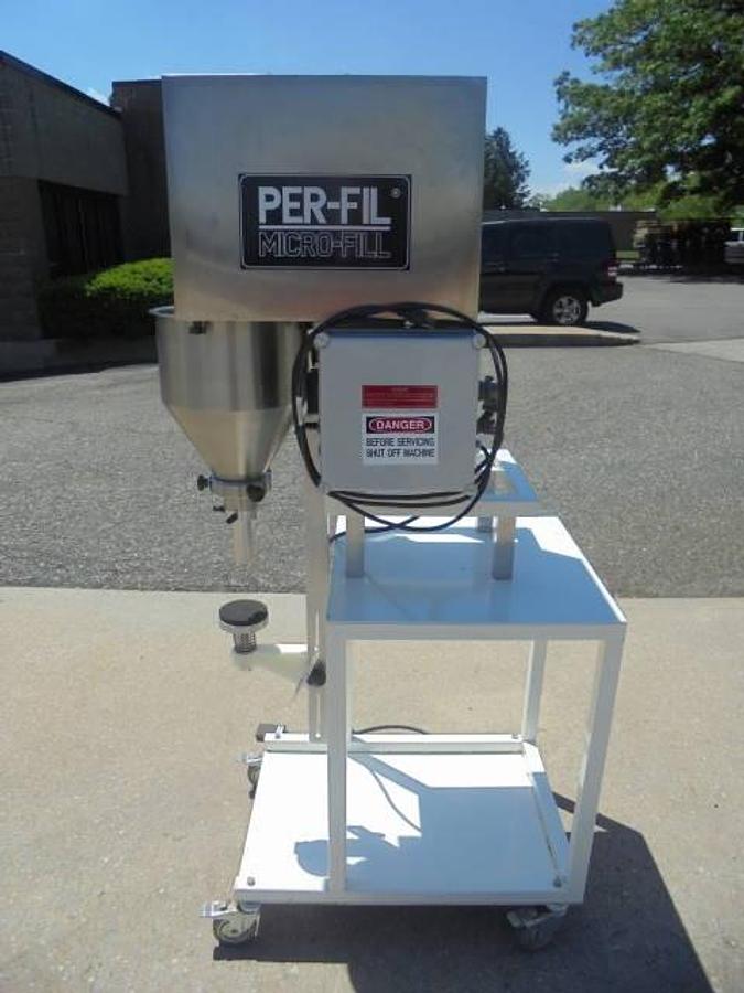 Used Per-Fill MR-1 Single Auger Powder Filler, Agitated Hopper