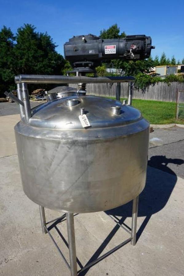 Used 600 Gallon Stainless Steel Jacketed Closed Process Vessel, 316 SS