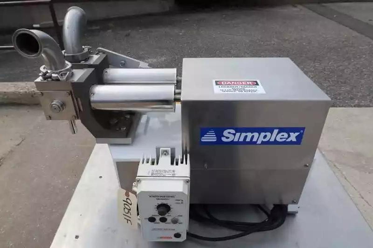 Used Simplex AS-2 Dual Piston Filler, Single Phase Electric