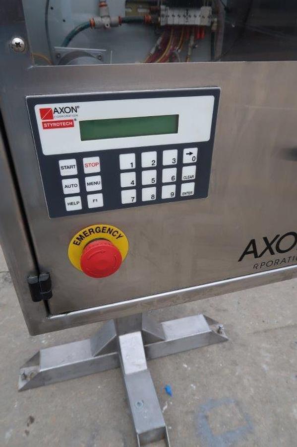 Used Axon EZ-130 SS Heat Shrink Sleever/Bander, 150 per Minute