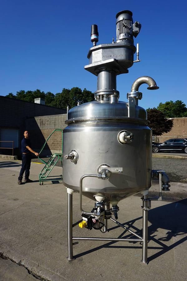 Used A & B Process Systems 160 Gallon Stainless Jacketed Pressurized Kettle/Reactor, 150 PSI