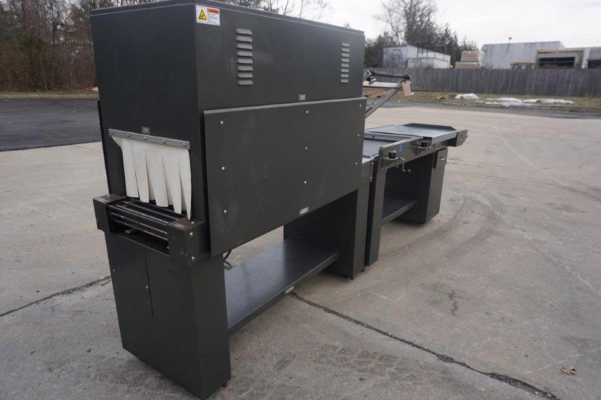 Used Jeff Eastey Semi-Automatic L-Sealer and Shrink Tunnel, Portable