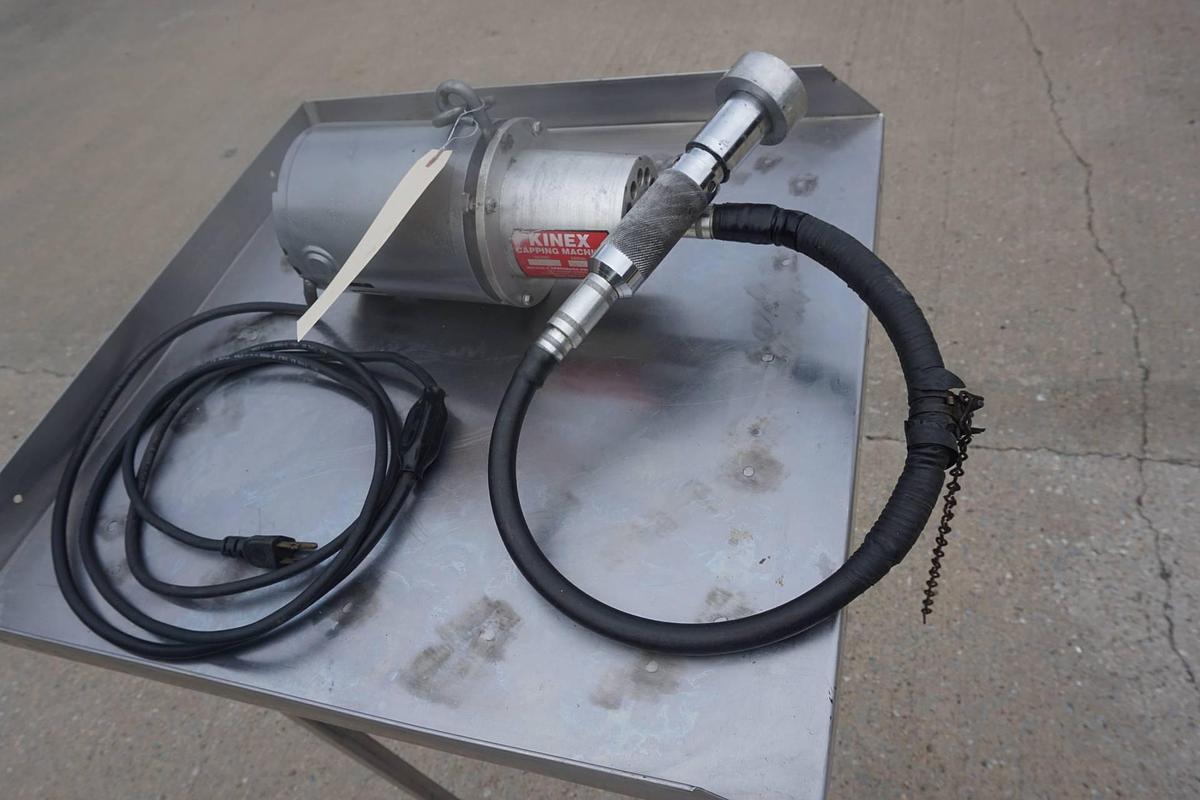 Used Kinex Semi-Automatic Capping Machine, Single Phase Electrics