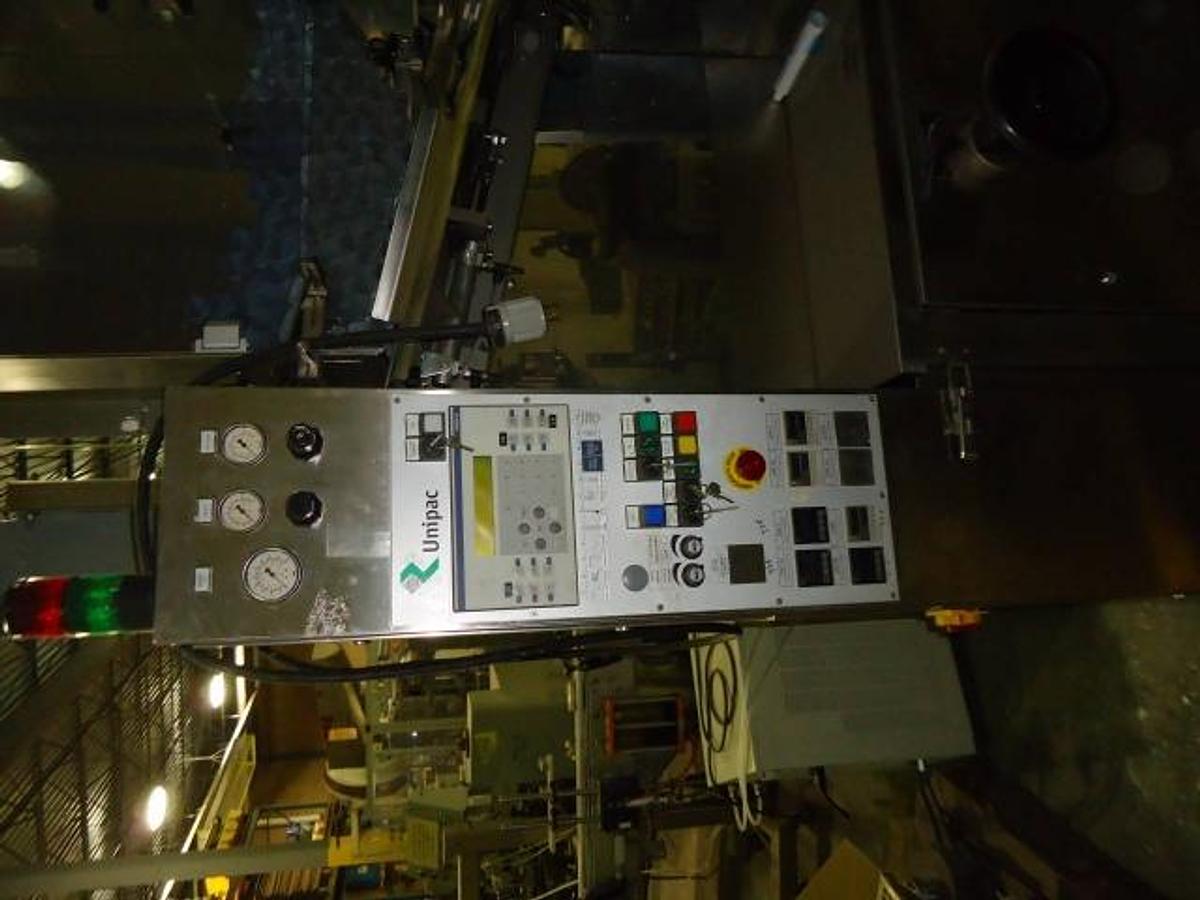 Used Unipac 120 Automatic Plastic Tube Filling/Sealing Machine