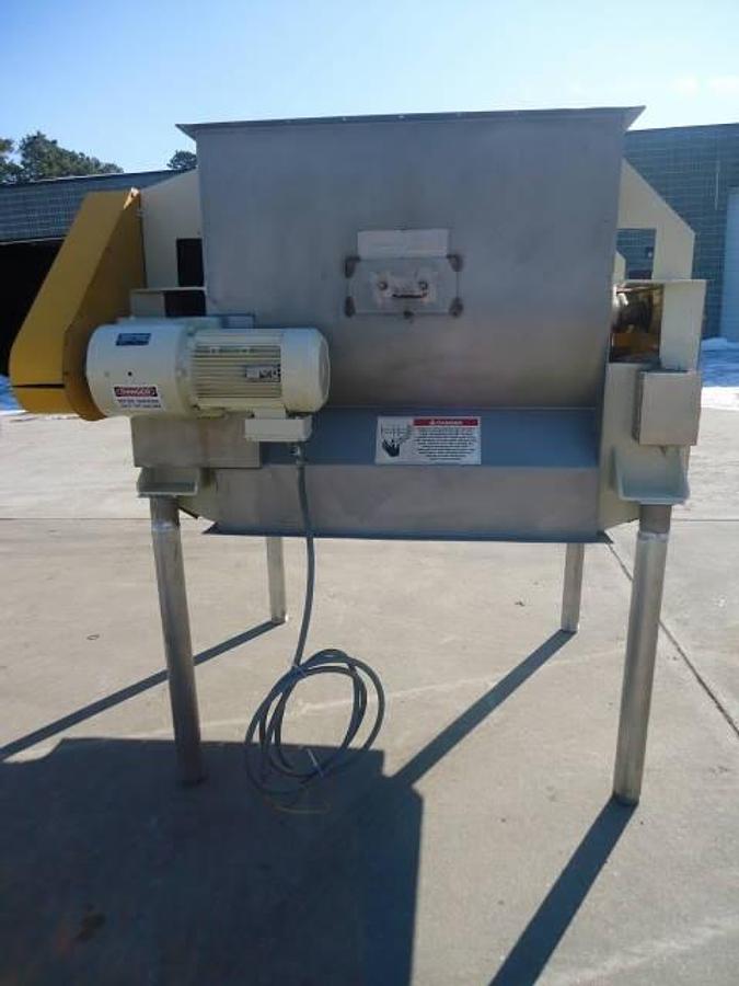 Used Forberg  Fzm-18 Stainless Steel Fluidized Zone Mixer, Twin Paddle