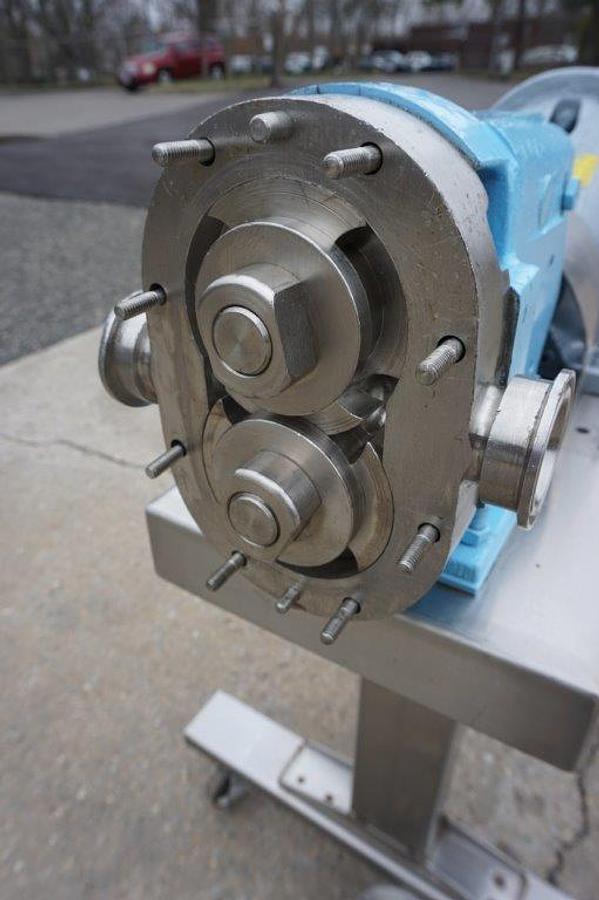 Used Waukesha Size 15 Stainless Positive Displacement Pump, Portable