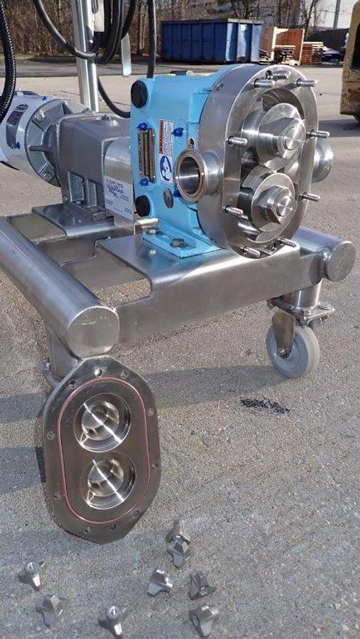 Used Waukesha Cherry Burrell 018U1 Stainless Positive Displacement Pump,  Vari-Speed