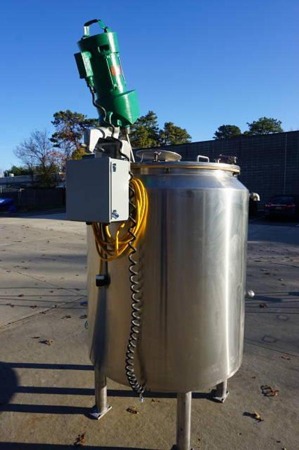Used 200 Gallon Feldmeier 316 Stainless Mix Tank, 85 PSI Jacket
