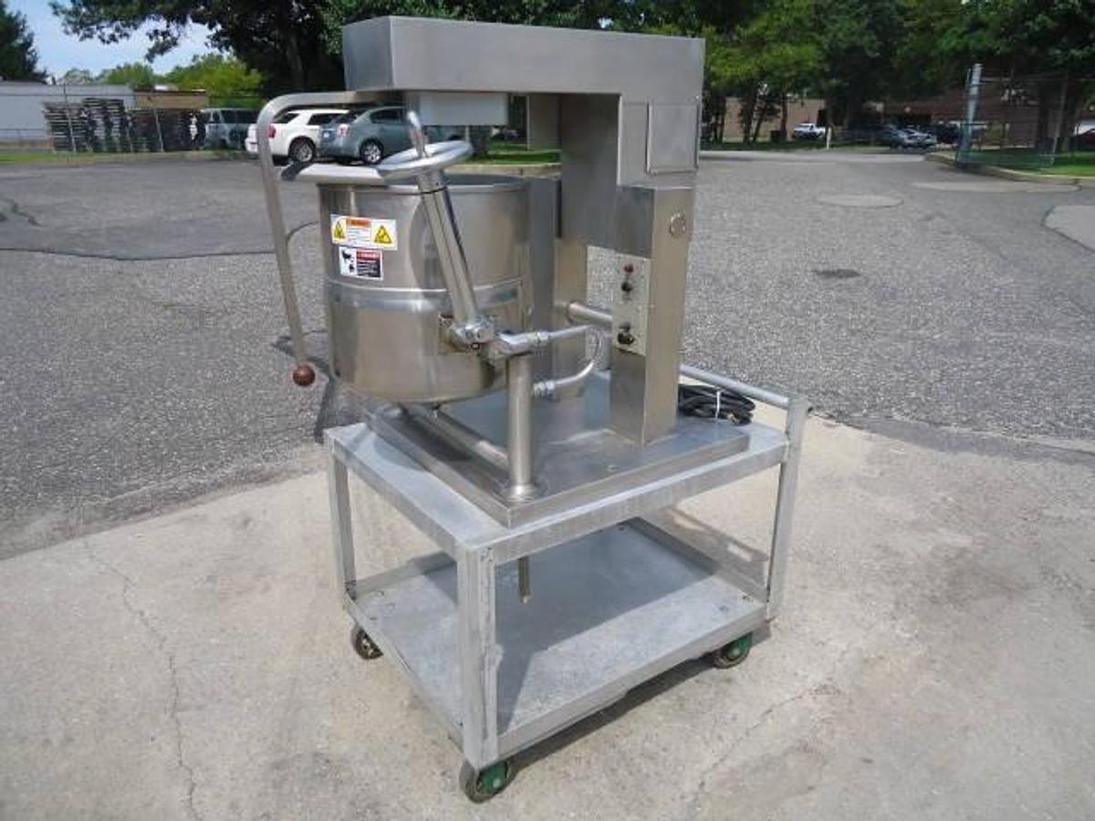 Used 10 Gallon Groen Stainless Scraper Agitated Kettle, 45 Psi