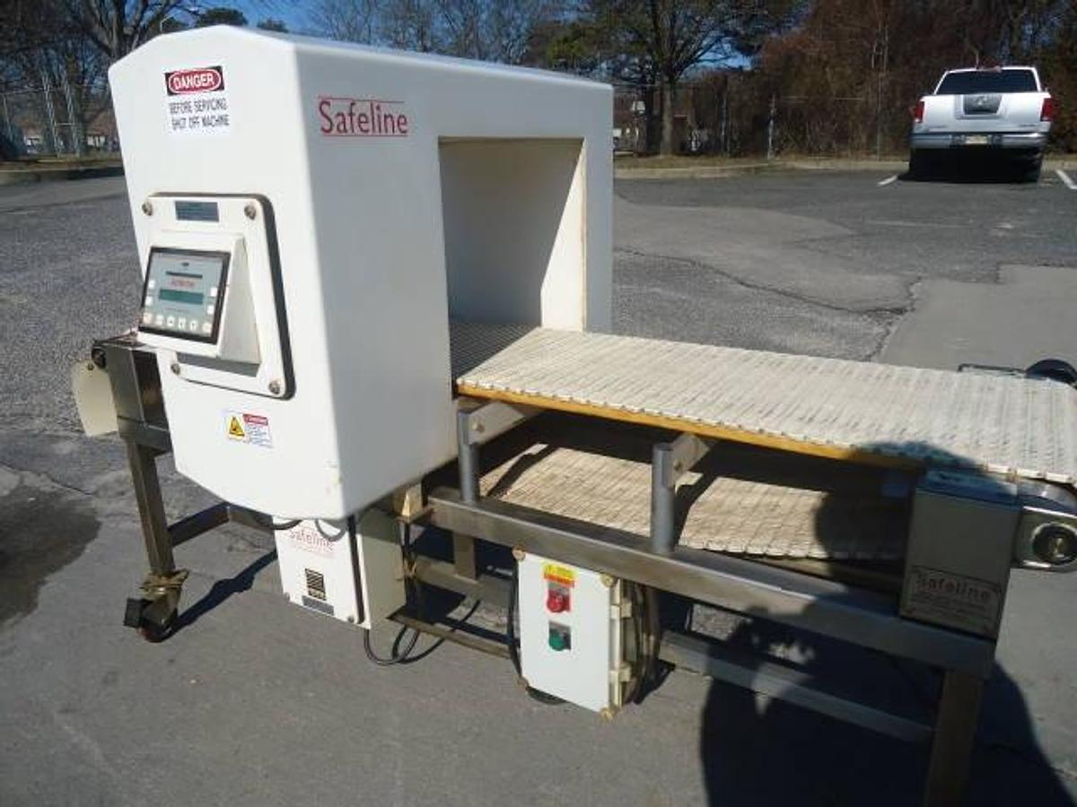Used Safeline 18 In. Wide X 15 In. High Conveyorized Metal Detector, Portable