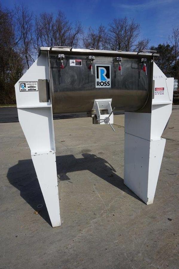 Used 5 Cu. Ft. Ross Stainless Steel Double Ribbon Blender, Variable Speed