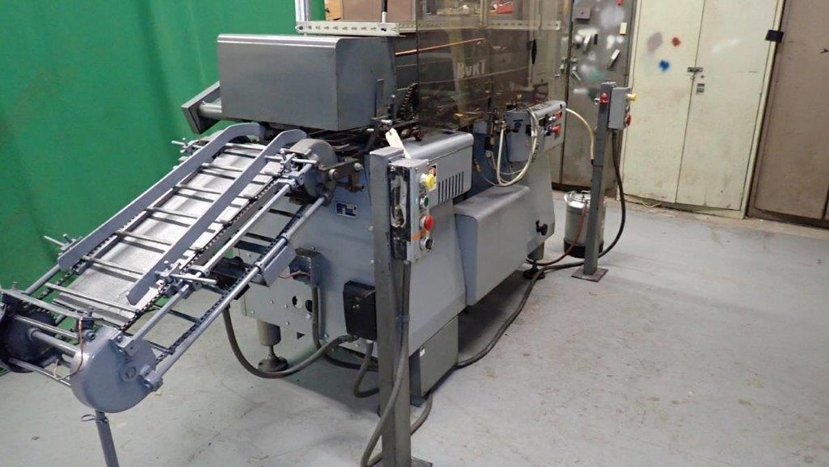 Used Mateer Burt 408A Horizontal Glue Labeler