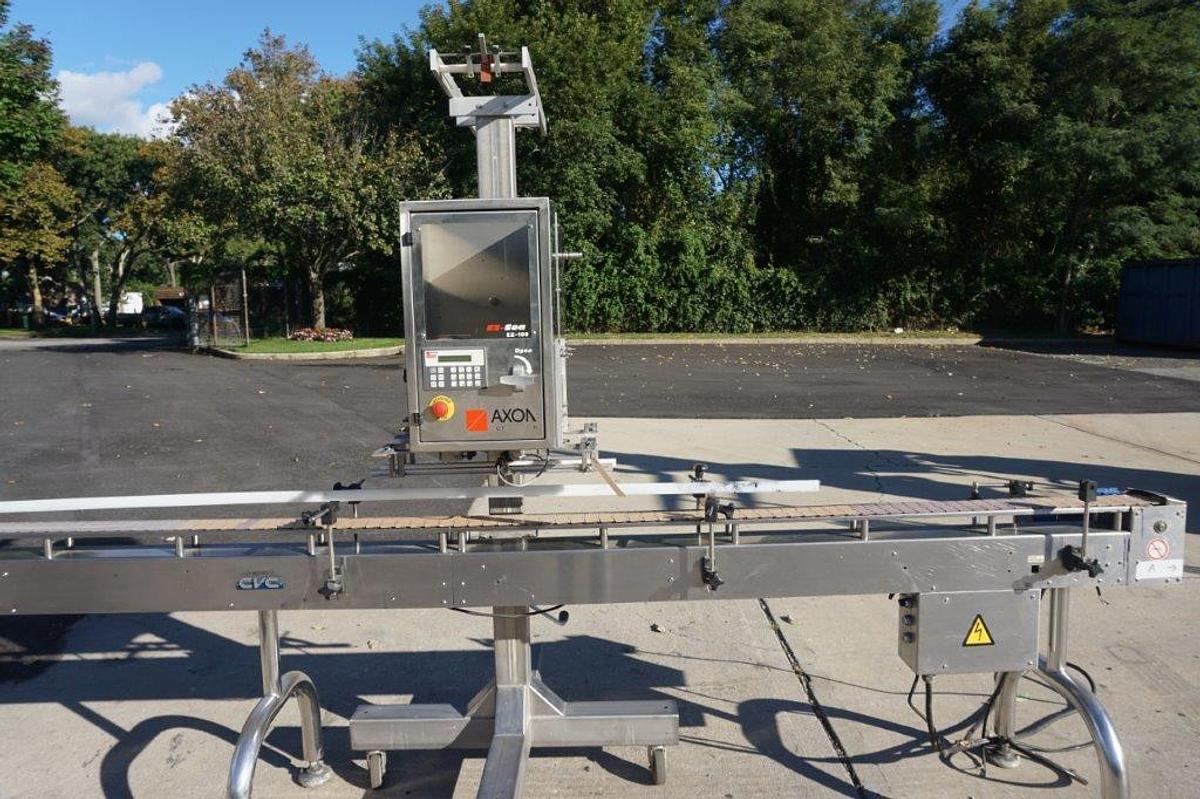 Used Axon EZ-100 Tamper Evident Neck Bander/Sleever, Stainless Steel