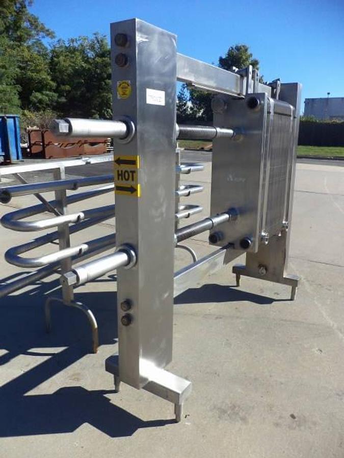 Used APV 134 Plate Stainless Steel Heat Exchanger, Sanitary