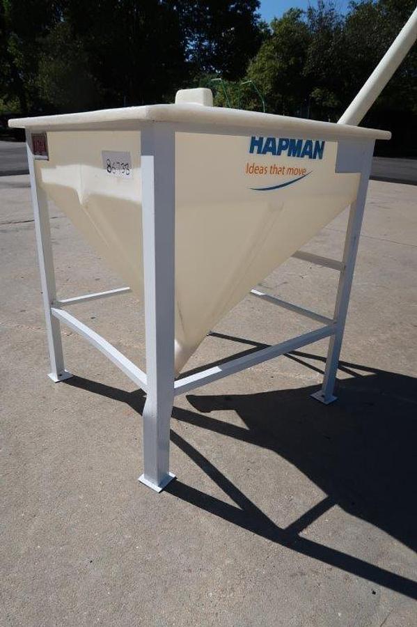 Used Hapman 3 Inch X 12 Foot Flexible Inclined Screw Conveyor