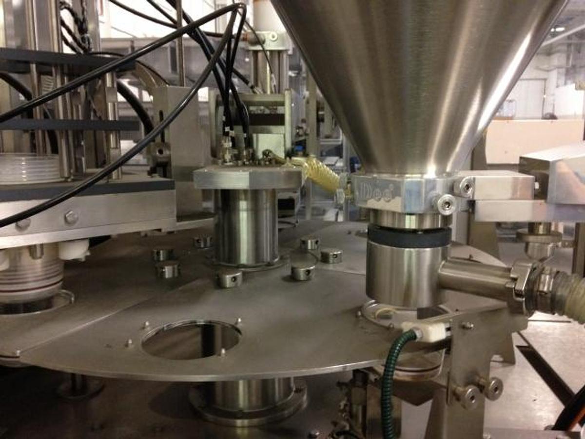 Used Packaging Technologies RO-A7 Powder Cup Filling/Sealing System,  Auger Filling