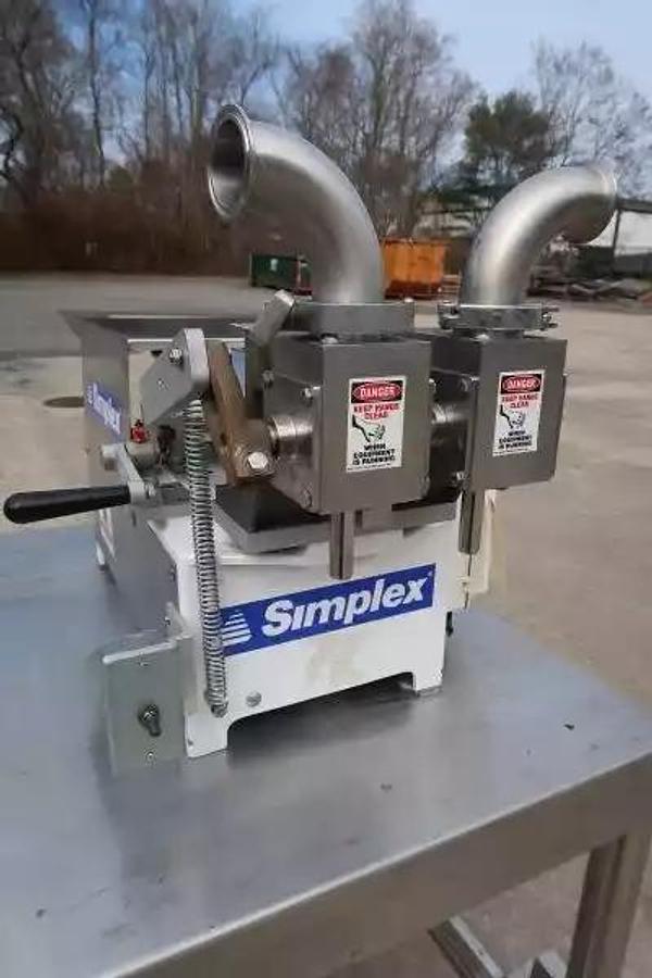 Used Simplex AS-2 Dual Piston Filler, Single Phase Electric