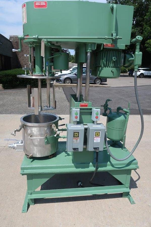 Used Myers 5 Gallon SS Dual Shaft Jacketed Vacuum Mixer, XP Motors