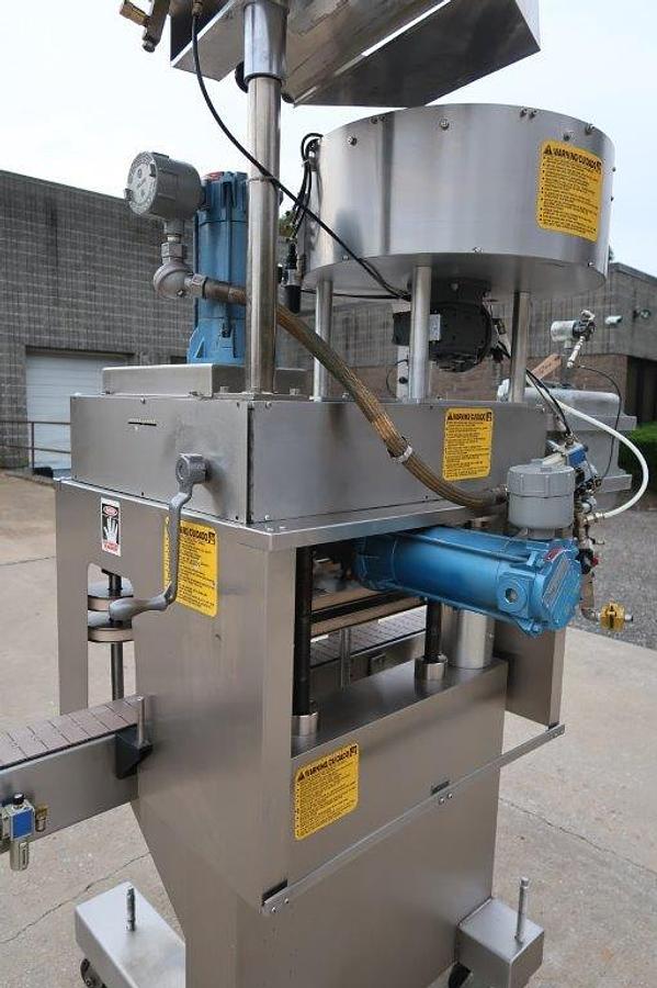 Used Kaps-All E4-X Four Spindle Explosion Proof Capper, Single phase