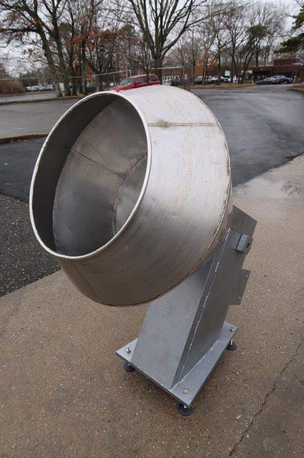 Used 34 In. Diameter Stainless Steel Coating Pan