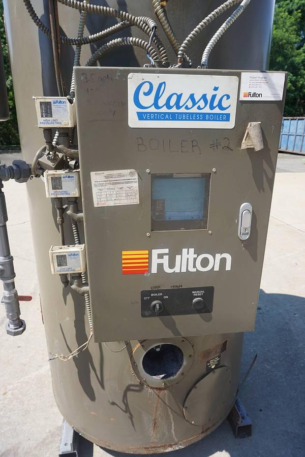 Used Fulton FB-020-A Fuel Fired Steam Boiler, Natural Gas