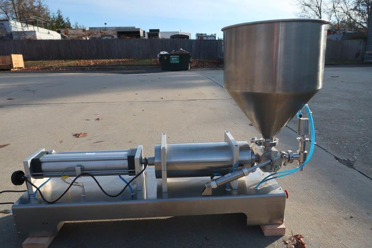Used Single Piston Gallon Tabletop Filler, Air Operated