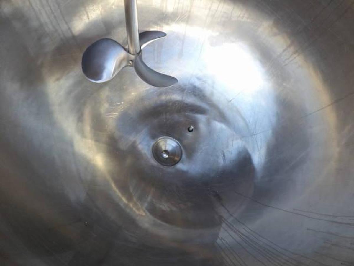 Used 250 Gallon Lee Closed Jacketed Mix Kettle, 316 Stainless Steel