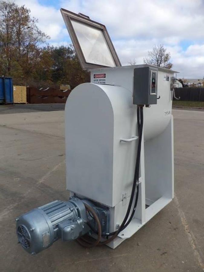 Used 2 Cu. Ft. Stainless Steel Ribbon/Paddle Blender, 2 HP