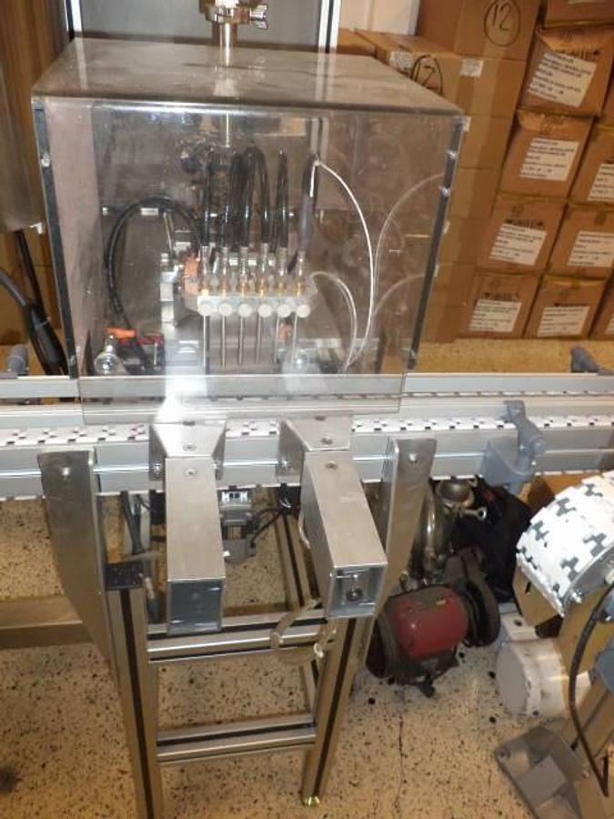 Used Cavalla Six Piston Hot Filling System With Conveyor & Capper