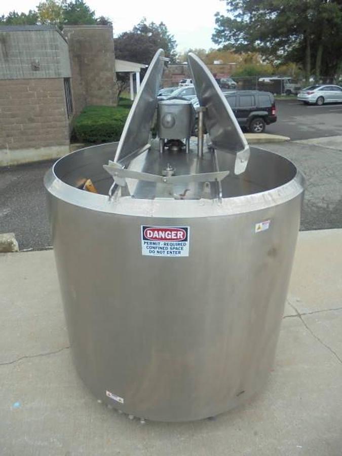 Used 1,000 Gallon Stainless Steel Jacketed Processor, Sweep Agitation