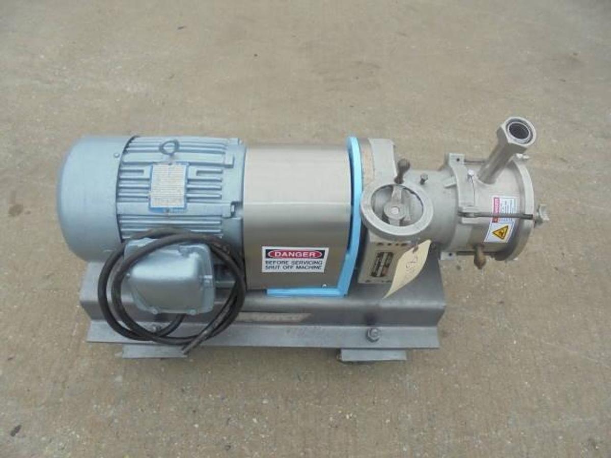Used Greerco W500H Stainless Horizontal Colloid Mill, 10HP, XP