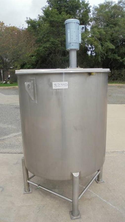 Used 308 Gallon Permasan SS tank with Admix Rotosolver