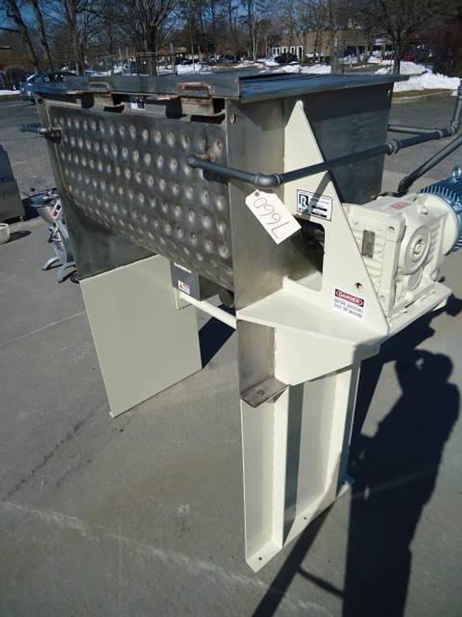 Used 25 Cu.ft. Ross Stainless Steel Dimple Jacketed Ribbon Blender, 10 Hp