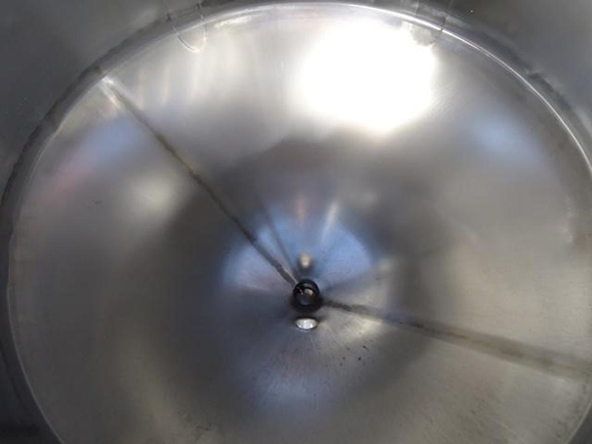 Used 600 Gallon Hicks Equipment Portable Cone Bottom Tank, 316L Stainless