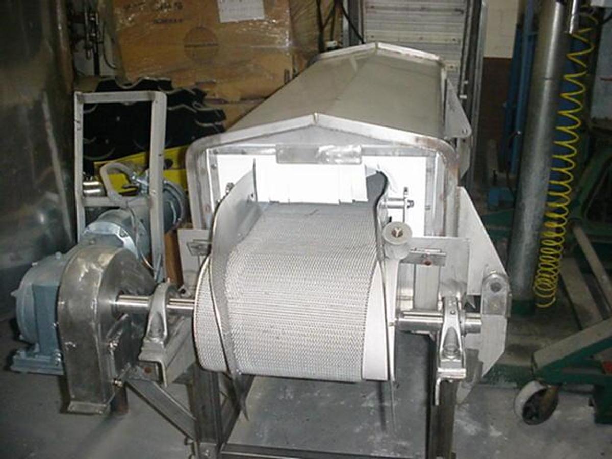 Used Stainless Steel Tunnel, 12″ Wide X 60″ Long