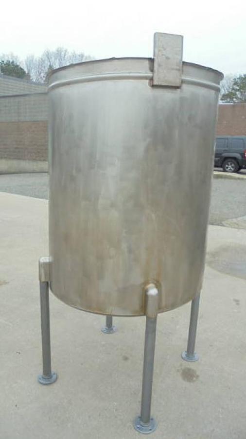 Used 250 Gallon Sanitank Stainless Steel Vertical Tank
