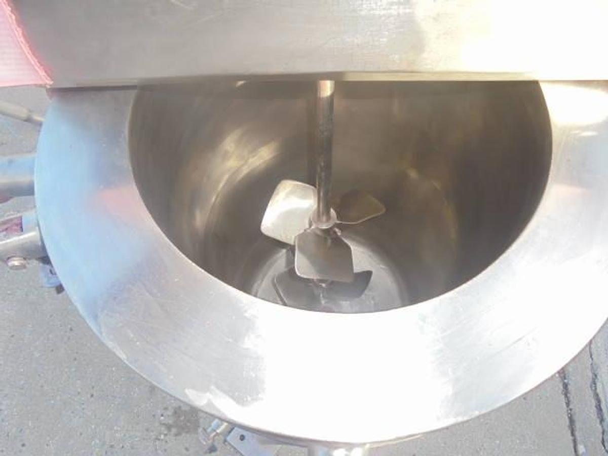 Used 10 Gallon Watson Metal Masters  Stainless Steel Mix Tank, 150 PSI Jacket