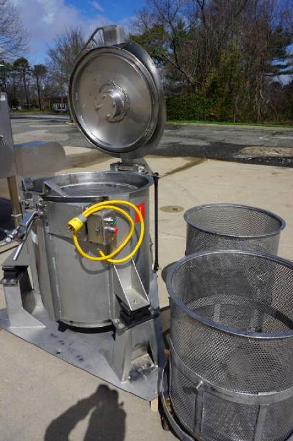 Used Brothers Legrow 200 Lb. SS Centrifugal Vegetable Spin Dryer 5 HP Motor