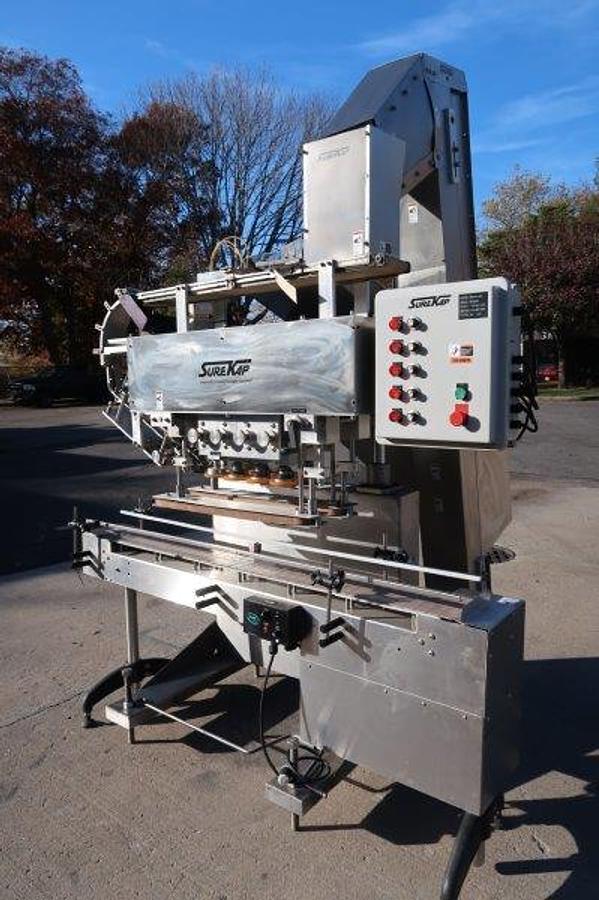 Used Surekap 8 Spindle Automatic Screw Capping Machine