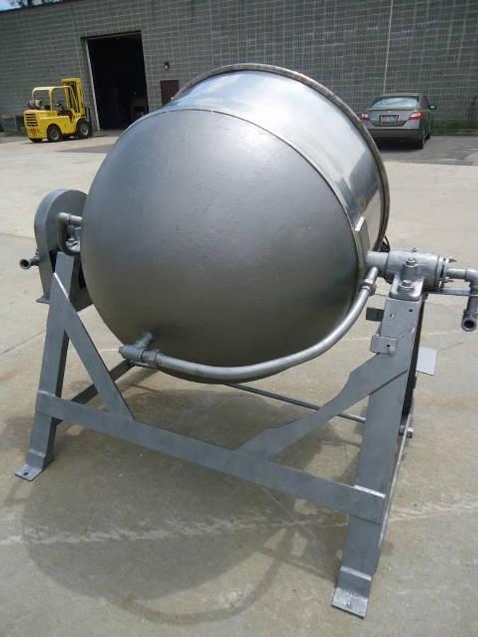 Used 150 Gallon Lee Stainless Steel Jacketed Tilt Kettle-