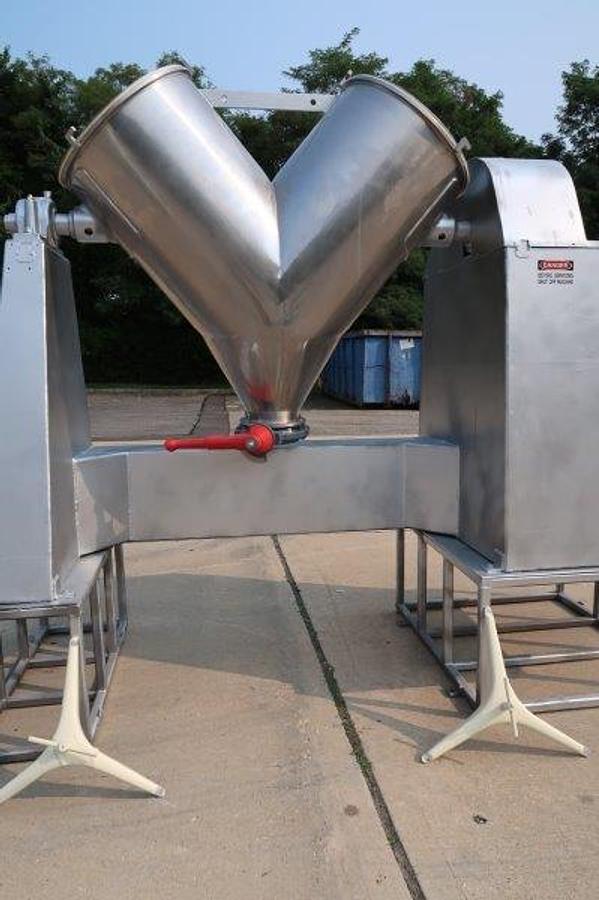 Used 6 Cu. Ft. Apex Stainless V Blender